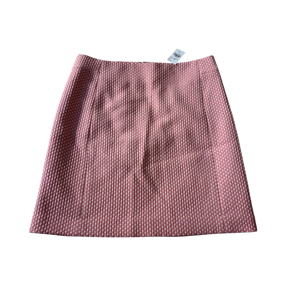 LOFT Women's Pink Textured A-Line Skirt - Size 8 -‎ Career, Casual